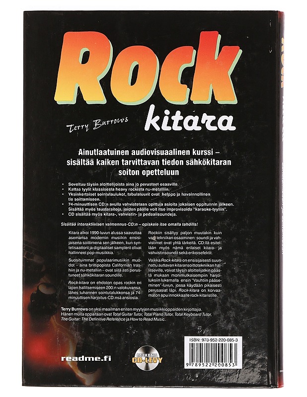 Rock-kitara: opas rockin soittamiseen, äänittämiseen ja esittämiseen - Burrows, Terry - Musiikki- ja elokuvakirjat - 10105390482 - 1