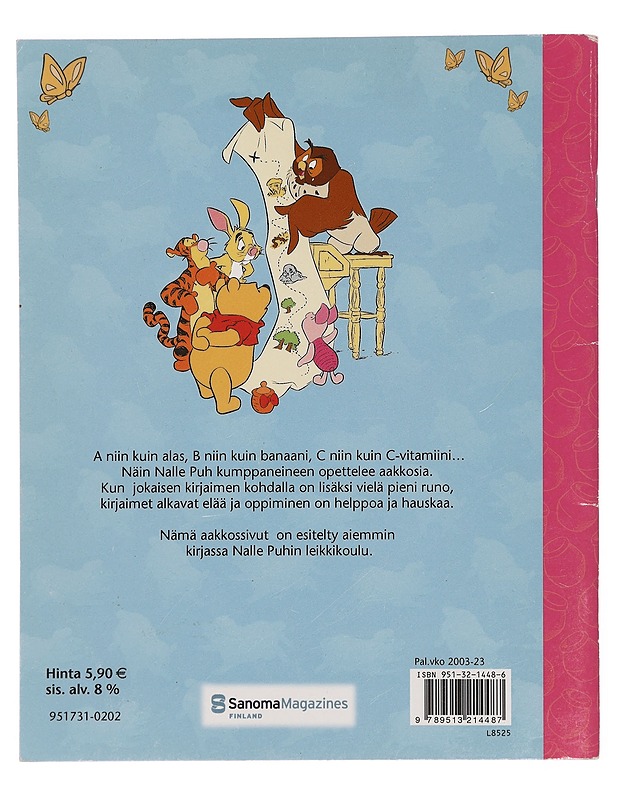 Aakkoset - Sanoma Magazines Finland - Lastenkirjat - 10105390511 - 1