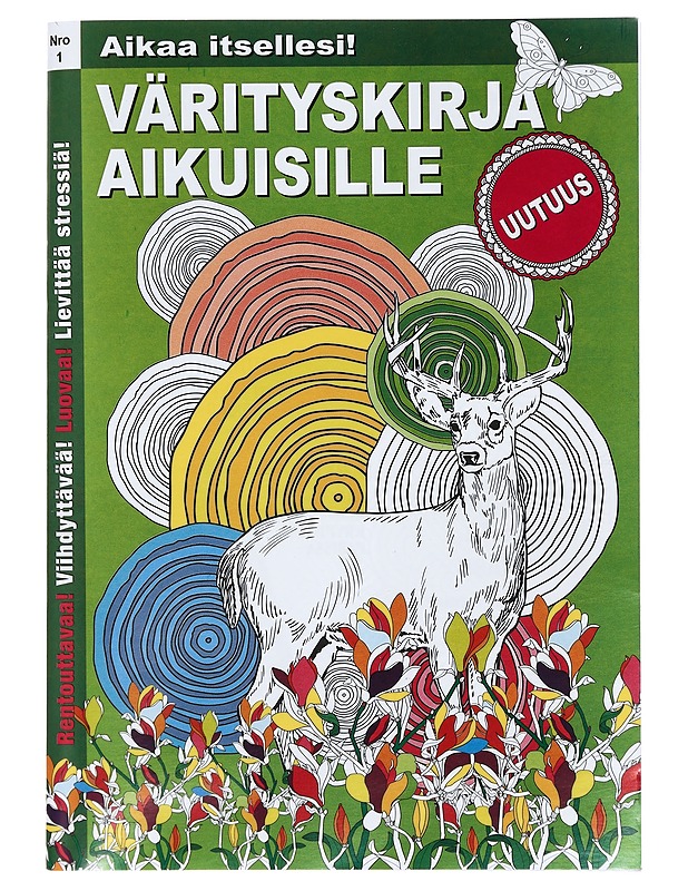 Värityskirja aikuisille, Nro 1 - Harrastekirjat - 10105390564 - 0