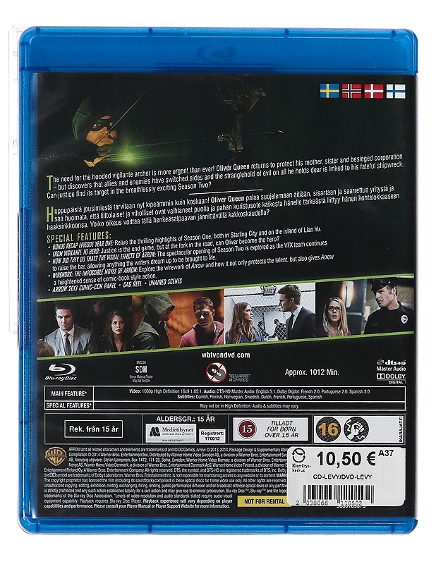Arrow: The Complete First Season 1 - Blu-Ray - Blu-ray-levyt - 10105390632 - 1
