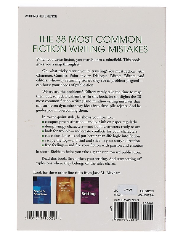The 38 most common fiction writing mistakes (and how to avoid them) - Jack M. Bickham - Tietokirjat ja oppaat - 10105390751 - 1