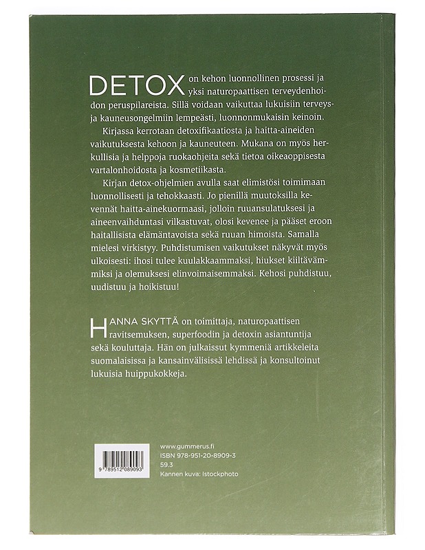 Detox: Puhdista kehosi haitta-aineista - Skyttä, Hanna - Hyvinvointikirjat - 10105390753 - 1