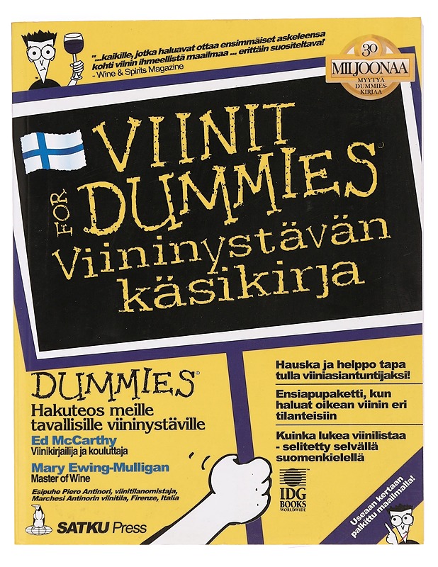 Viinit for dummies : viininystävän käsikirja - McCarthy, Ed - Ruokakirjat - 10105390777 - 0