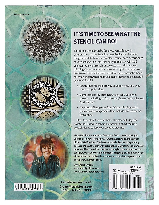 Stencil Girl : Mixed-media techniques for making and using stencils - Mary Beth Shaw - Harrastekirjat - 10105390811 - 1