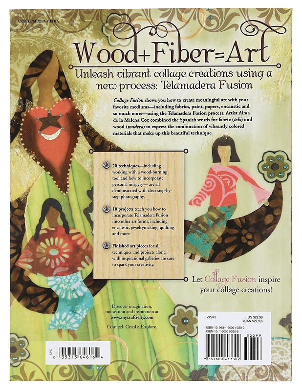 Collage Fusion: vibrant wood & fabric art using telemadera techniques - Käsityökirjat - 10105390815 - 1