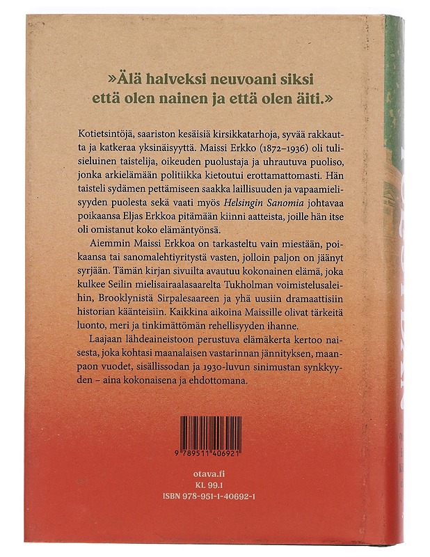 Tulisydän : Maissi Erkon kiihkeä elämä - Reetta Hänninen - Elämäkerrat ja muistelmat - 10105390839 - 1