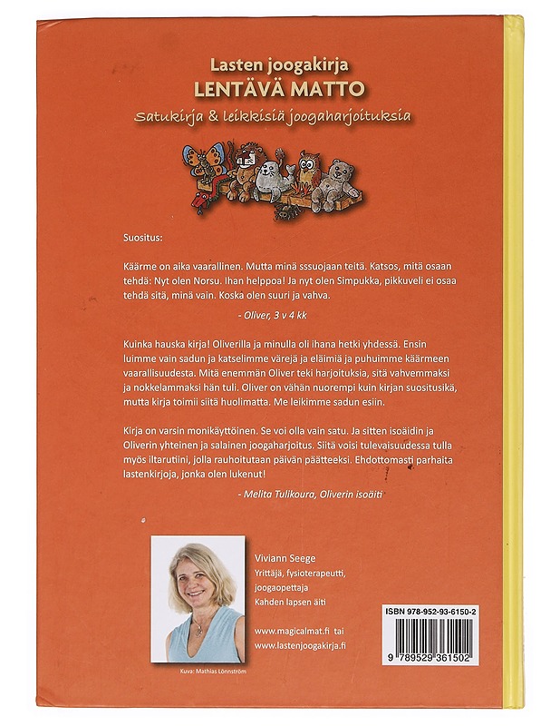 Lasten joogakirja lentävä matto : satukirja & leikkisiä joogaharjoituksia - Seege, Viviann - Lastenkirjat - 10105390845 - 1