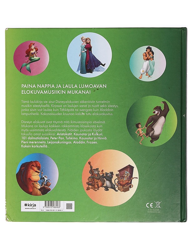 Disney : soiva laulukirja : suosituimmat elokuvasävelmät - Östergren, Martin - Lastenkirjat - 10105390895 - 1