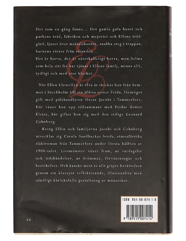 Ellen Llewellyn - Sandbacka, Carola - Romaanit ja novellit - 10105390969 - 1
