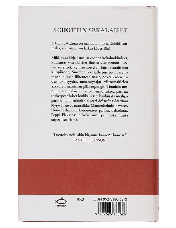Schottin sekalaiset - Schott, Ben - Tietokirjat ja oppaat - 10105390986 - 1