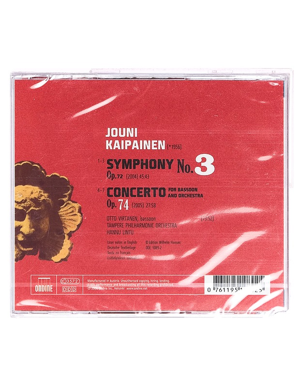 Jouni Kaipainen - Symphony no. 3 - CD - CD-levyt - 10105391052 - 1