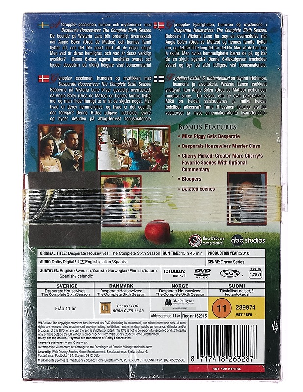 Desperate Housewives: The Complete Sixth Season - DVD - DVD-elokuvat - 10105391079 - 1