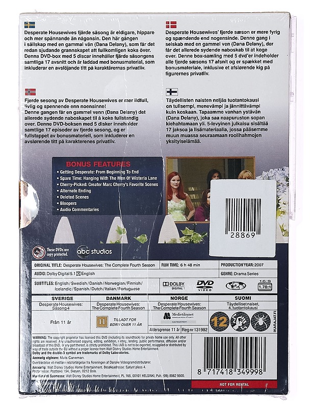 Desperate Housewives: The Complete Fourth Season - DVD - DVD-elokuvat - 10105391117 - 1