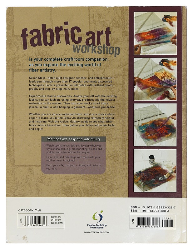 Fabric art workshop : exploring techniques & materials for fabric artists & quilters - Susan Stein - Tietokirjat ja oppaat - 10105391150 - 1