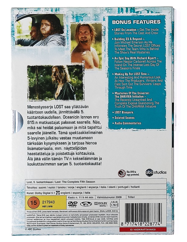 Lost: The complete fifth season 5 - DVD - DVD-elokuvat - 10105391153 - 1