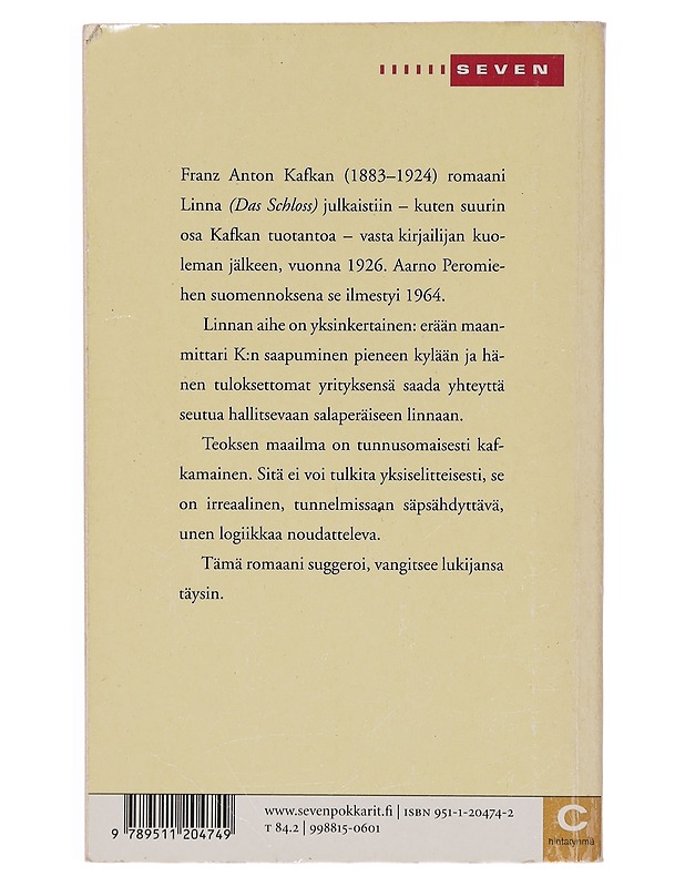 Linna - Kafka, Franz - Romaanit ja novellit - 10105391161 - 1