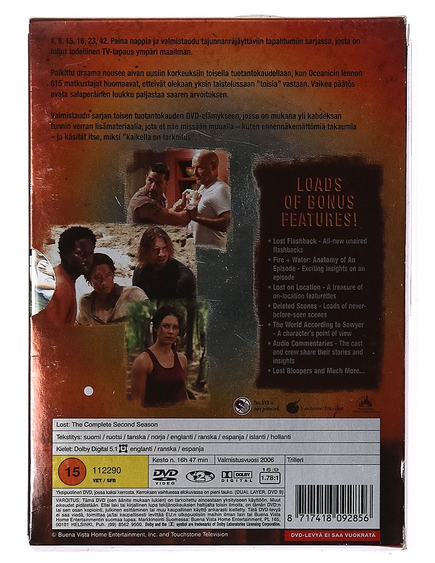 Lost: The complete second season 2 - DVD - DVD-elokuvat - 10105391207 - 1