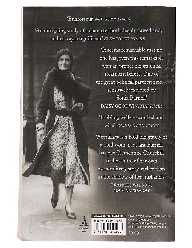 First Lady : The Life and Wars of Clementine Churchill - Sonia Purnell - Elämäkerrat ja muistelmat - 10105391240 - 1
