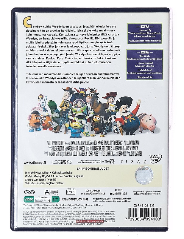 Toy Story 2 - DVD - DVD-elokuvat - 10105391261 - 1