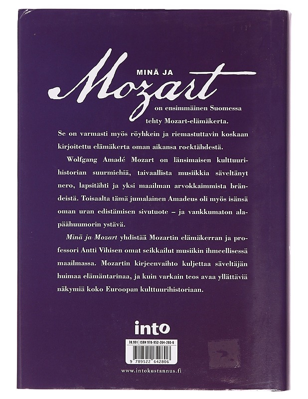 Minä ja Mozart - Antti Vihinen - Elämäkerrat ja muistelmat - 10105391264 - 1