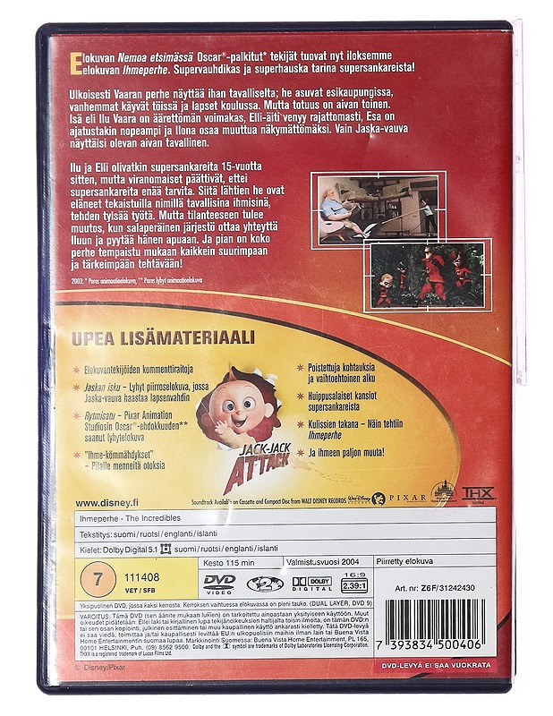 Ihmeperhe - DVD - DVD-elokuvat - 10105391268 - 1