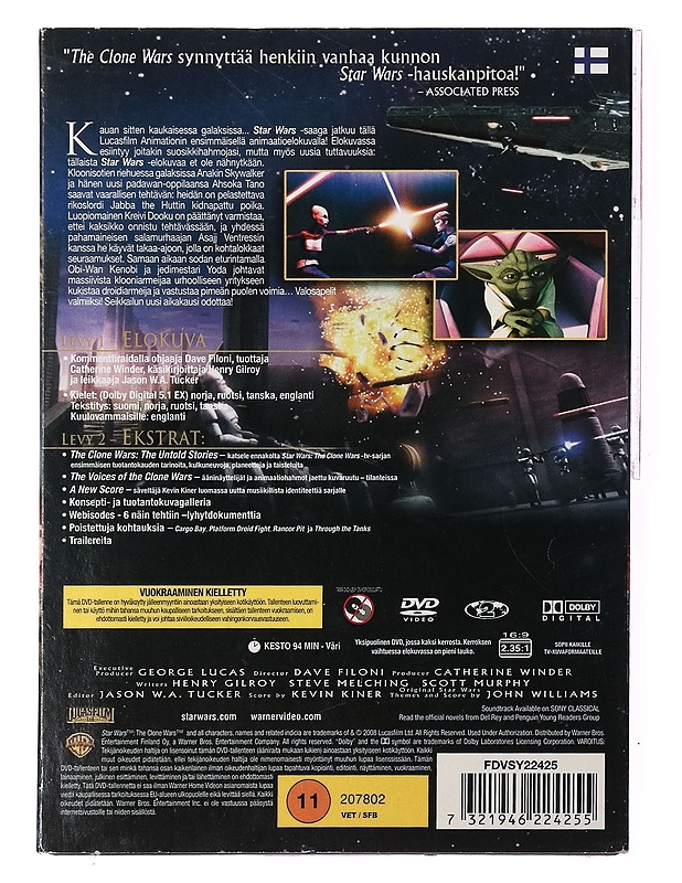 Star Wars: The Clone Wars - DVD - DVD-elokuvat - 10105391285 - 1