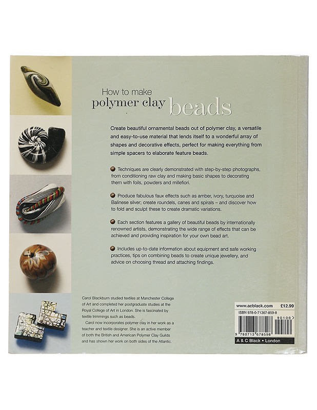 How to make polymer clay beads - Carol Blackburn - Käsityökirjat - 10105391323 - 1