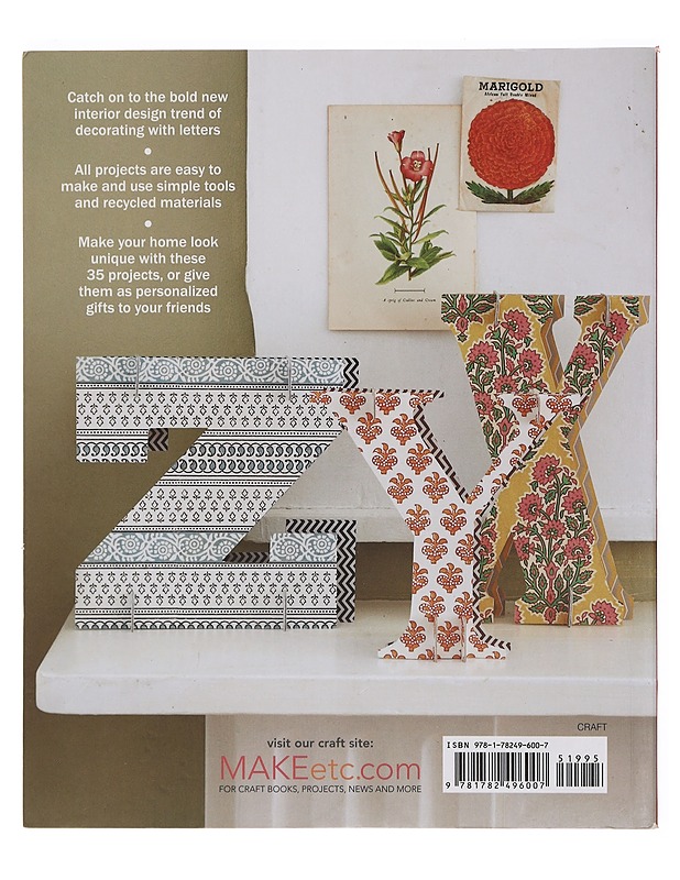 Letter crafts: 35 creative projects for stylish home decorations - Claire Young - Käsityökirjat - 10105391326 - 1