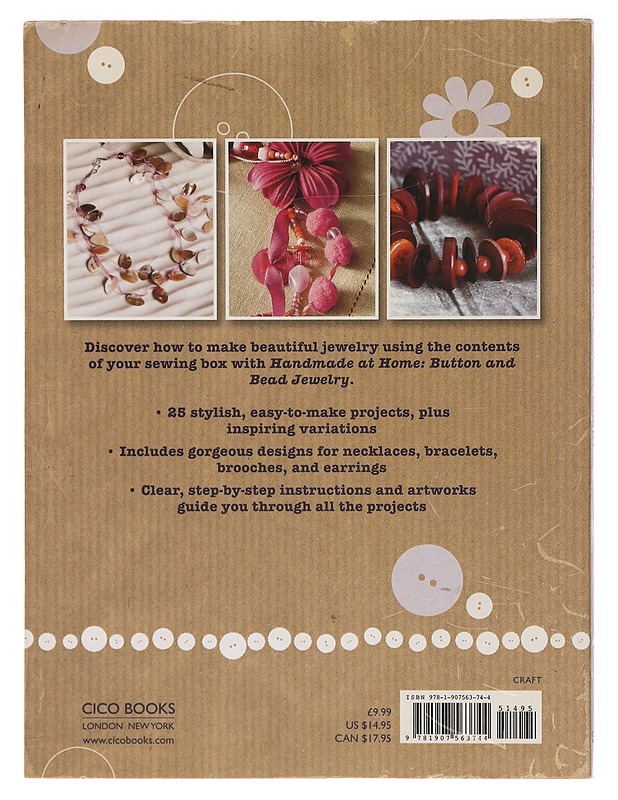 Button and bead jewelry: 25 step-by-step projects - Deborah Schneebeli-Morrell - Käsityökirjat - 10105391330 - 1