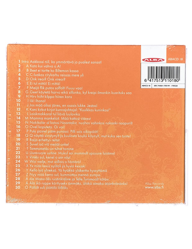 Atso Almila ja Heli laaksonen - Aapine - CD - CD-levyt - 10105391355 - 1