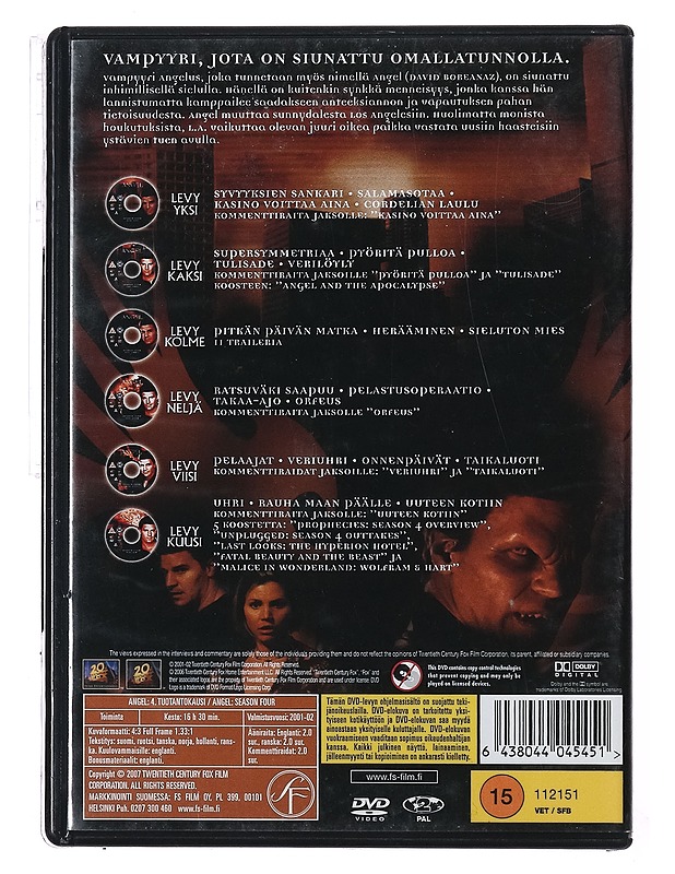 Angel: 4. tuotantokausi - DVD - DVD-elokuvat - 10105391376 - 1