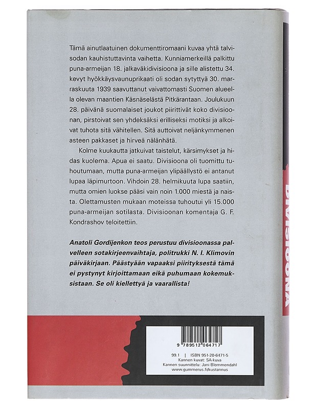Kuoleman divisioona - Gordijenko, Anatoli - Romaanit ja novellit - 10105391398 - 1