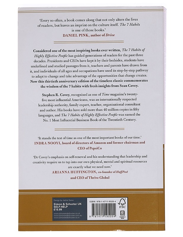 The 7 habits of highly effective people : powerful lessons in personal change - Covey, Stephen R. - Tietokirjat ja oppaat - 10105391450 - 1