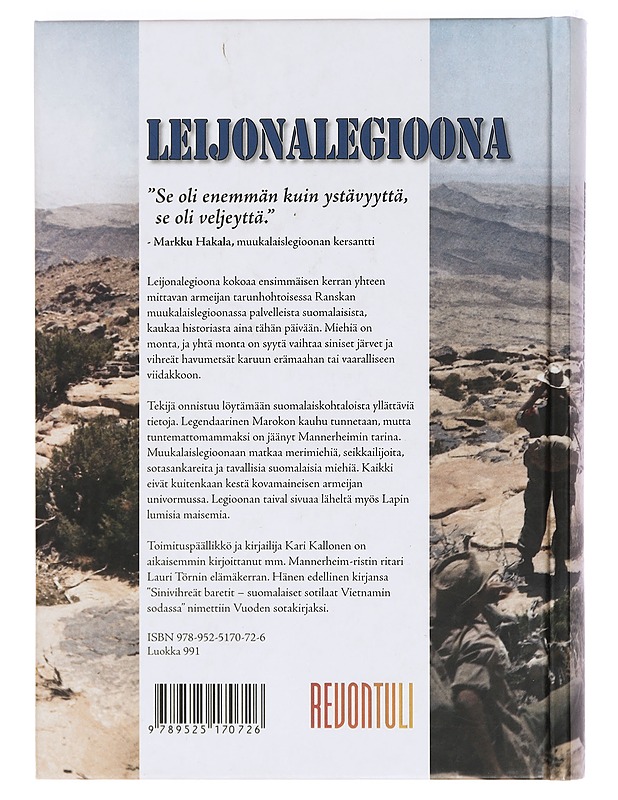 Leijonalegioona : suomalaiset sotilaat Ranskan muukalaislegioonassa - Kari Kallonen - Elämäkerrat ja muistelmat - 10105391481 - 1