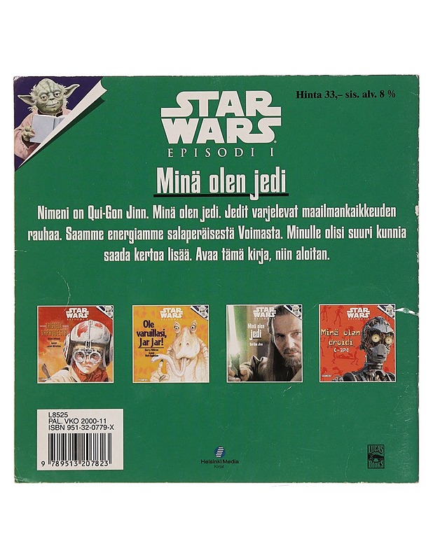 Star wars : episodi 1 : Minä olen jedi Qui-Gon Jinn - Lastenkirjat - 10105391477 - 1
