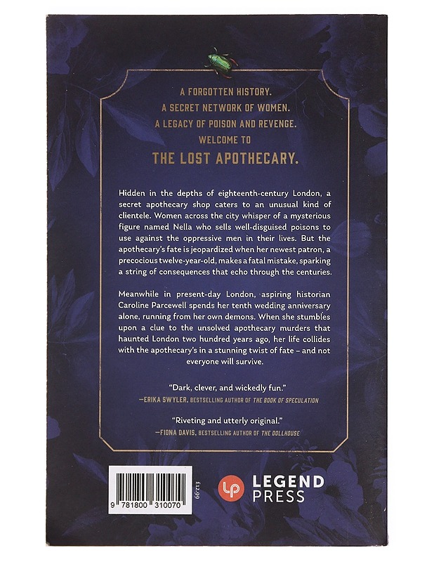 The Lost Apothecary -Penner Sarah - Romaanit ja novellit - 10105391513 - 1