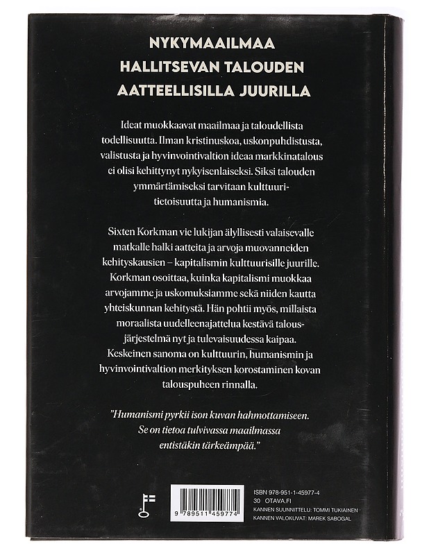 Talous ja humanismi - Sixten Korkman - Historiakirjat - 10105391511 - 1