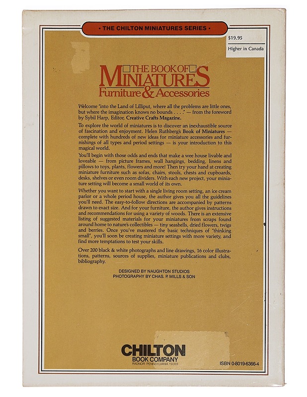 The Book of miniatures : furniture and accessories - Helen Ruthberg - Käsityökirjat - 10105391517 - 1