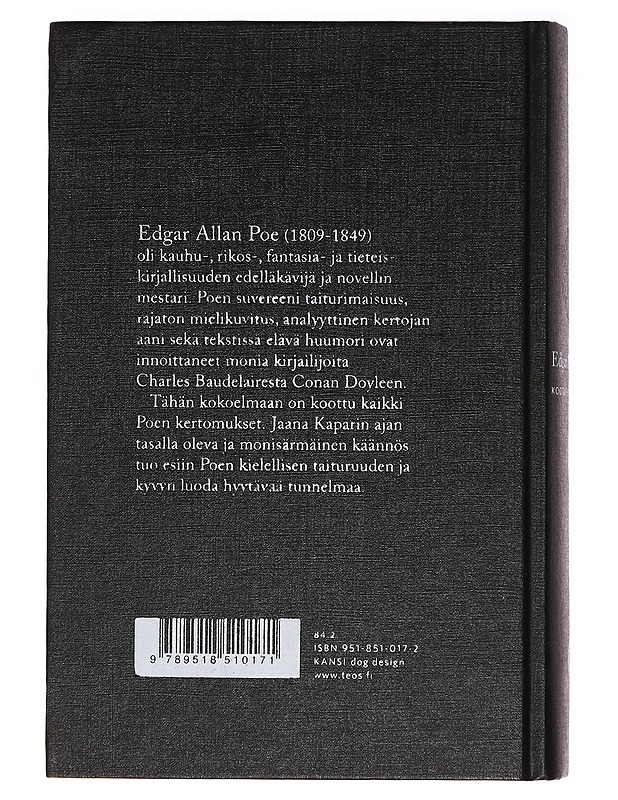 Kootut kertomukset - Poe, Edgar Allan - Romaanit ja novellit - 10105391559 - 1