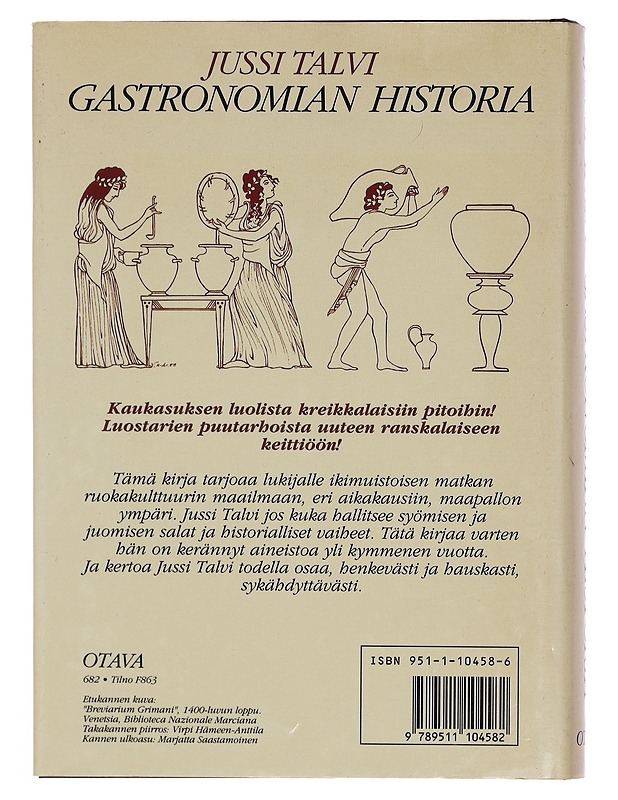Gastronomian historia - Talvi, Jussi - Historiakirjat - 10105391607 - 1