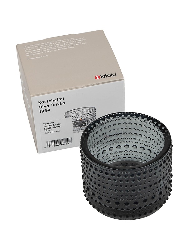 IITTALA Kastehelmi kynttilälyhty 64 mm, harmaa - Designsuosikit - 10105391625 - 0