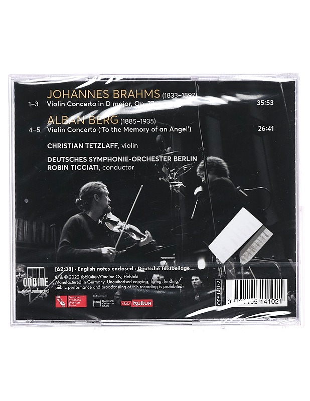 Brahms, Berg - Violin Concertos - CD - CD-levyt - 10105391714 - 1