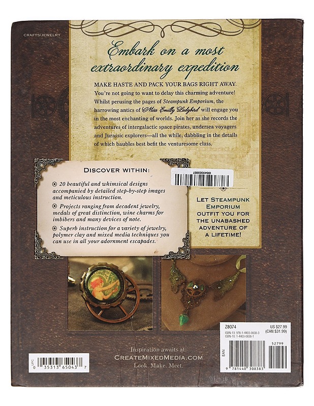 Steampunk Emporium: creating fantastical jewelry, devices and oddments from assorted cogs, gears and curios - Jema Hewitt - Tietokirjat ja oppaat - 10105391783 - 1