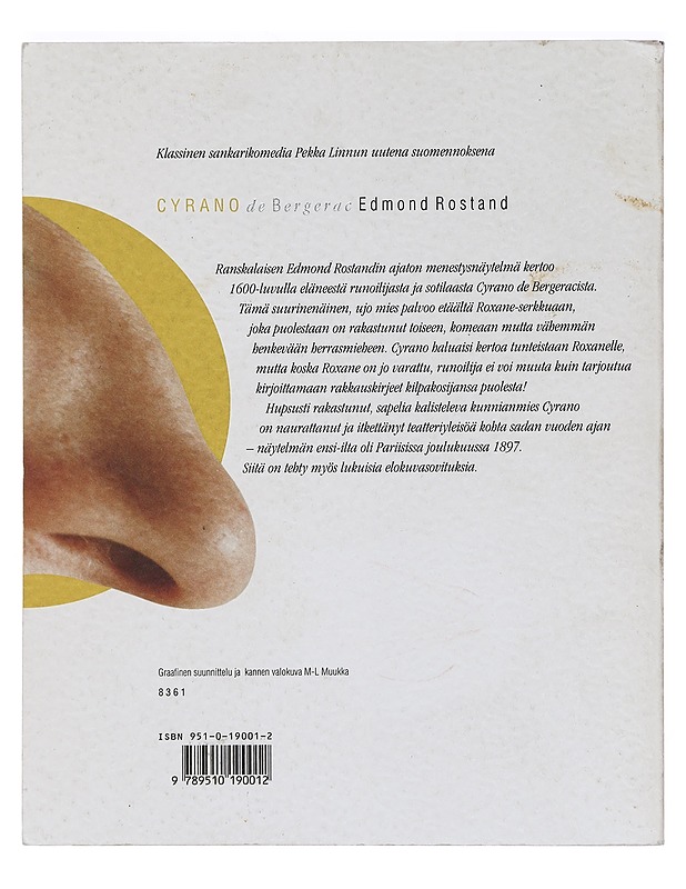 Cyrano de Bergerac : viisinäytöksinen sankarinäytelmä runomuotoon - Rostand, Edmond - Runot ja näytelmät - 10105391807 - 1