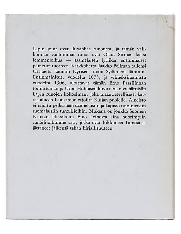Lapin runot - Paasilinna, Erno - Runot ja näytelmät - 10105391845 - 1
