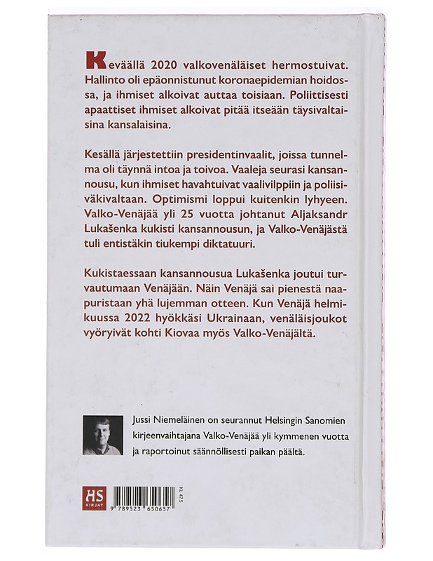 Valko-Venäjä : haava Euroopan sydämessä - Jussi Niemeläinen - Historiakirjat - 10105391893 - 1