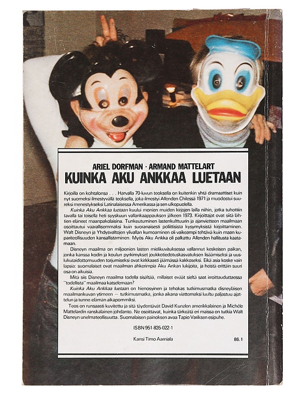 Kuinka Aku Ankkaa luetaan - Dorfman, Ariel - Sarjakuvat - 10105391950 - 1