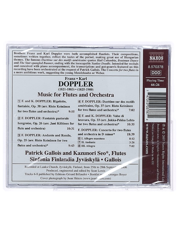 Franz and Karl Doppler - Concerto For Two Flutes And Orchestra - CD - CD-levyt - 10105391962 - 1