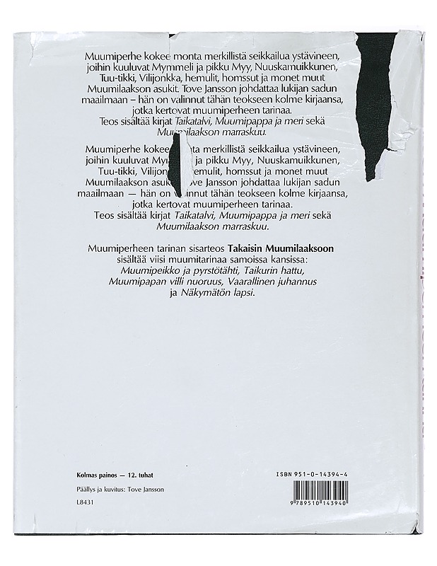 Muumiperheen tarina - Jansson, Tove - Lastenkirjat - 10105391976 - 1
