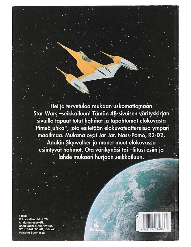Star Wars : Episodi 1, pimeä uhka ; värityskirja - Reynolds David West - Harrastekirjat - 10105391978 - 1